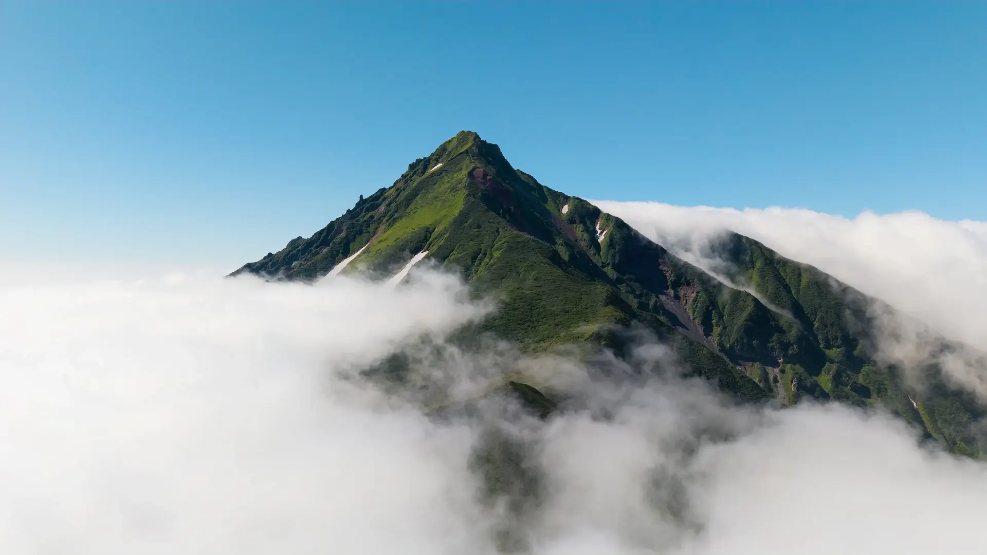 利尻山の風景